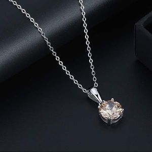 Jewelry - S925 November (topaz) birthstone necklace Jewelry - S925 November (topaz) birthstone necklace